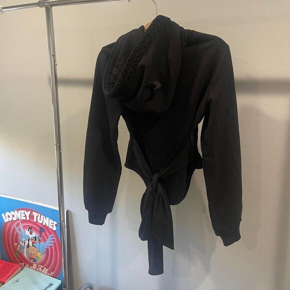 Indie designer devil hoodie with back bow tie - Picture 8 of 8